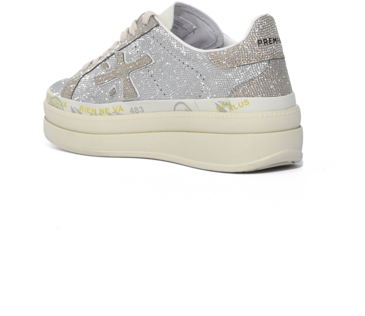 Premiata Sneakers Silver Zilver