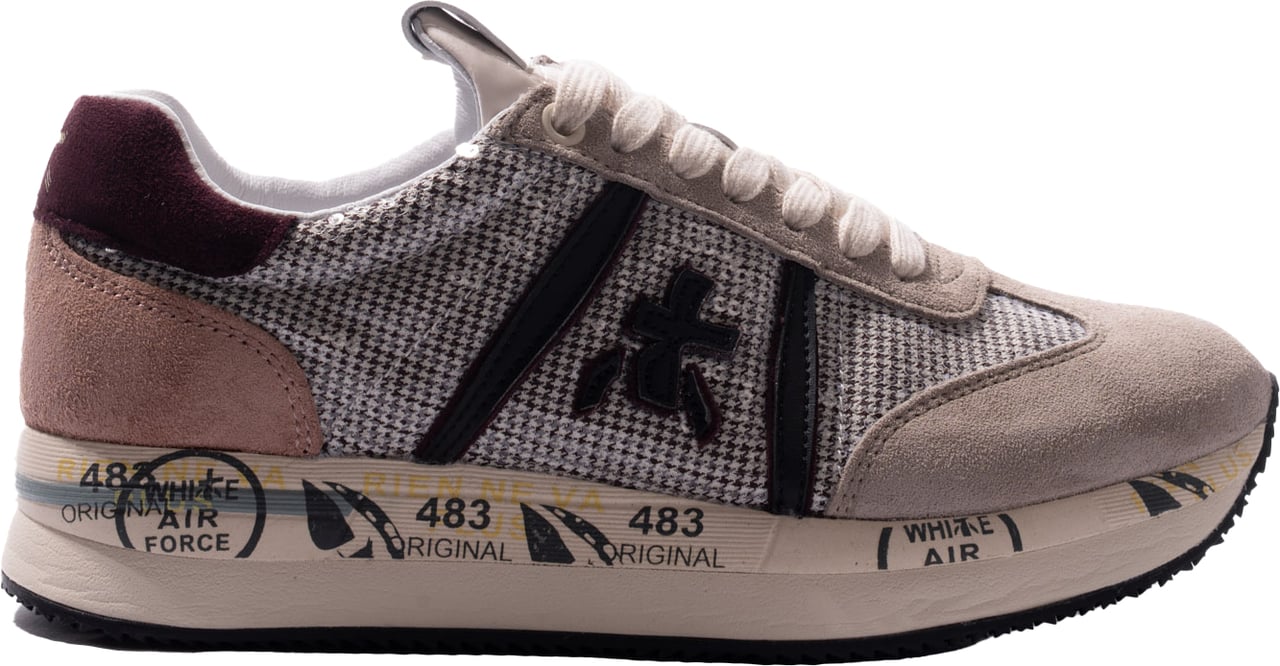 Premiata Sneakers Beigetaupeburgundy Beige