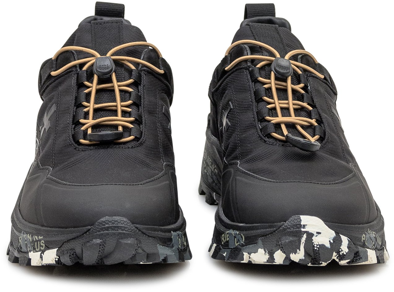 Premiata Premiata Sneakers Trail Nero con Dettagli Tecnici Zwart
