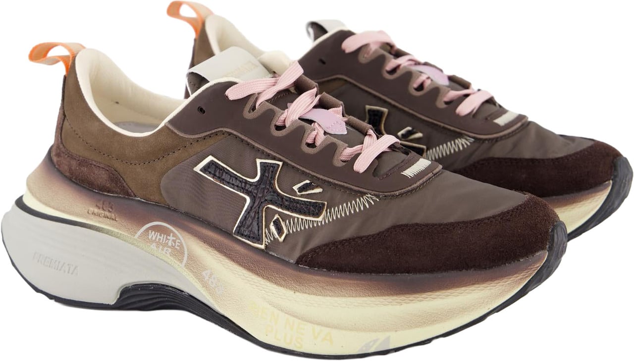 Premiata Dames Hill Sneaker Bruin