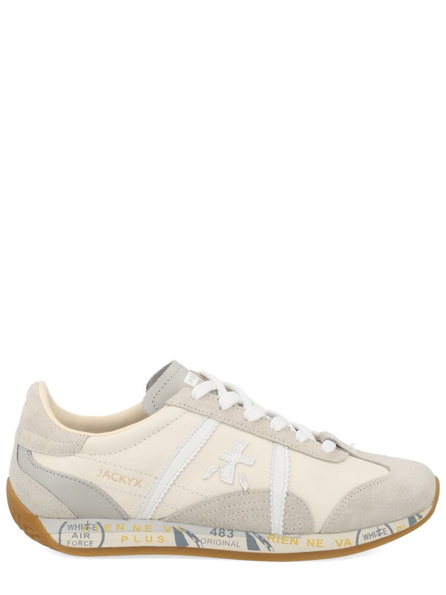 Premiata Jackyx 25d Calfskin Minimalist Sneakers Neutraal