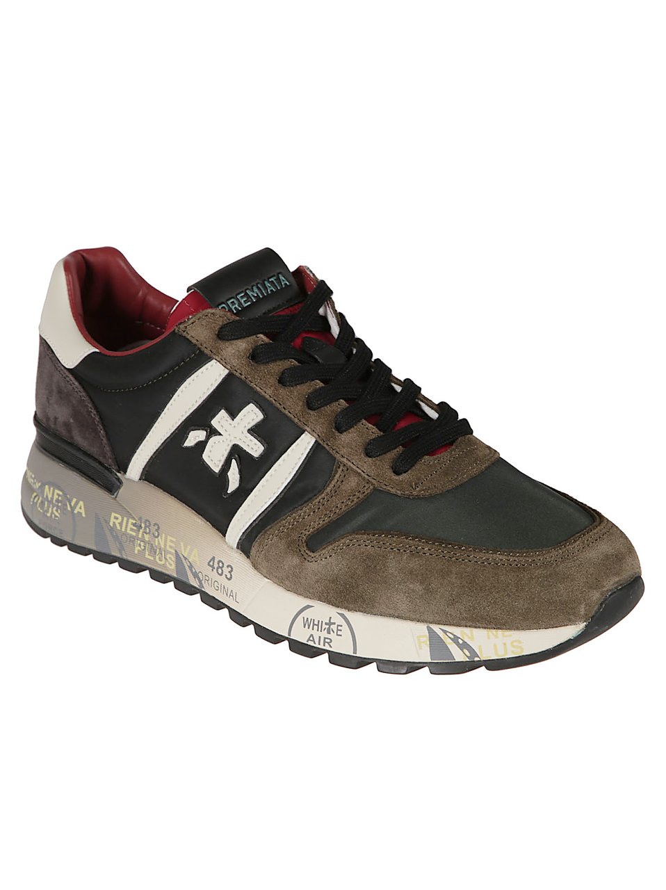 Premiata Lander Sneakers Green Groen