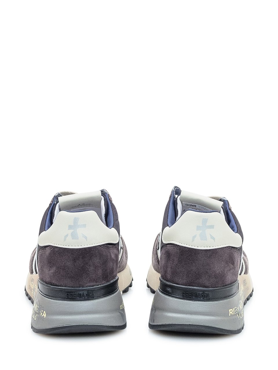 Premiata Sneakers Premiata Lander in Camoscio e Nylon Grijs