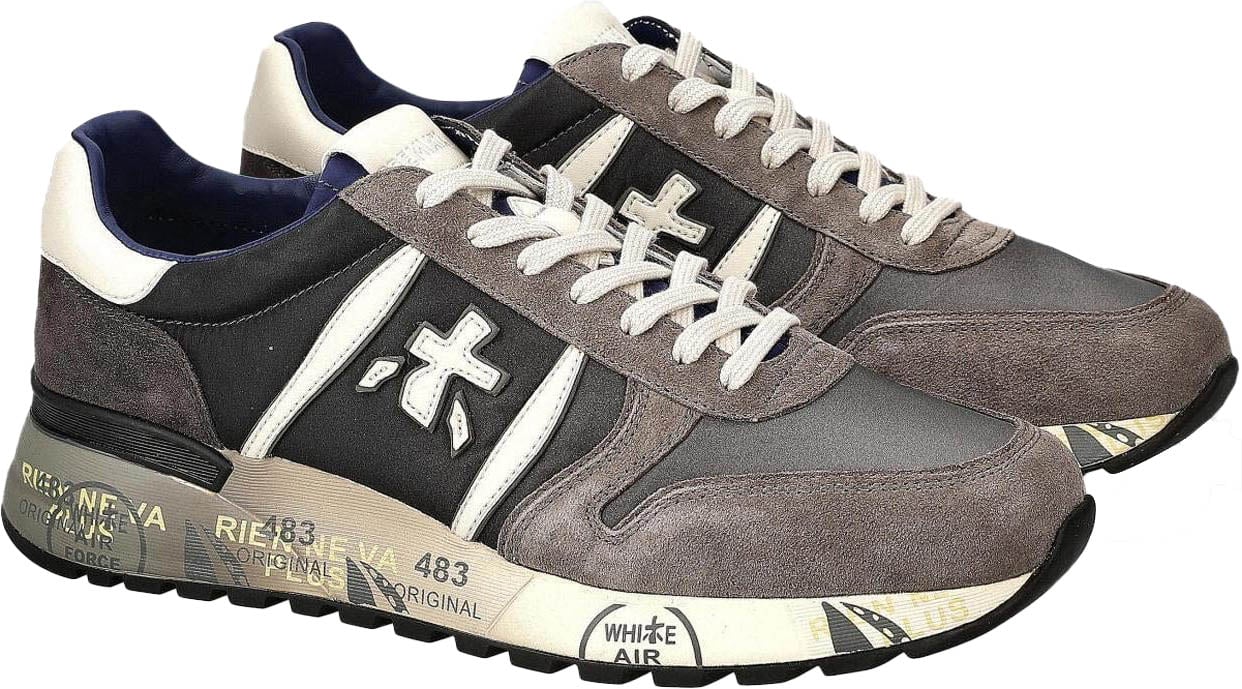 Premiata Heren Lander Grijs