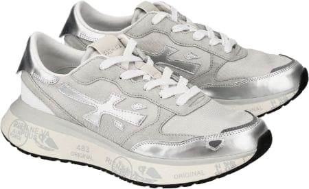 Premiata Sneakers Silver Zilver
