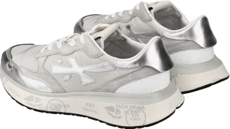 Premiata Sneakers Silver Zilver