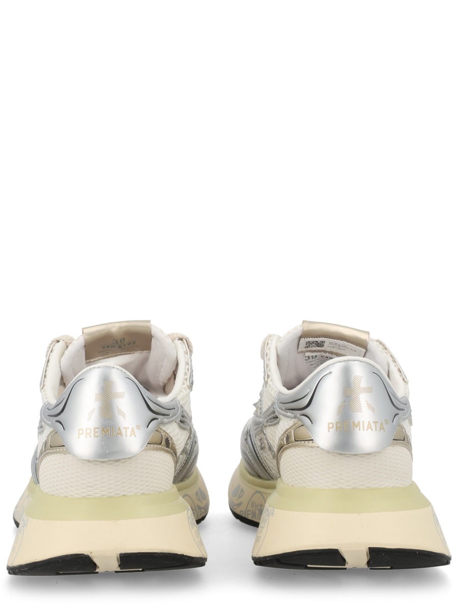 Premiata Lauryn Breathable Mesh Overlay Sneakers Neutraal