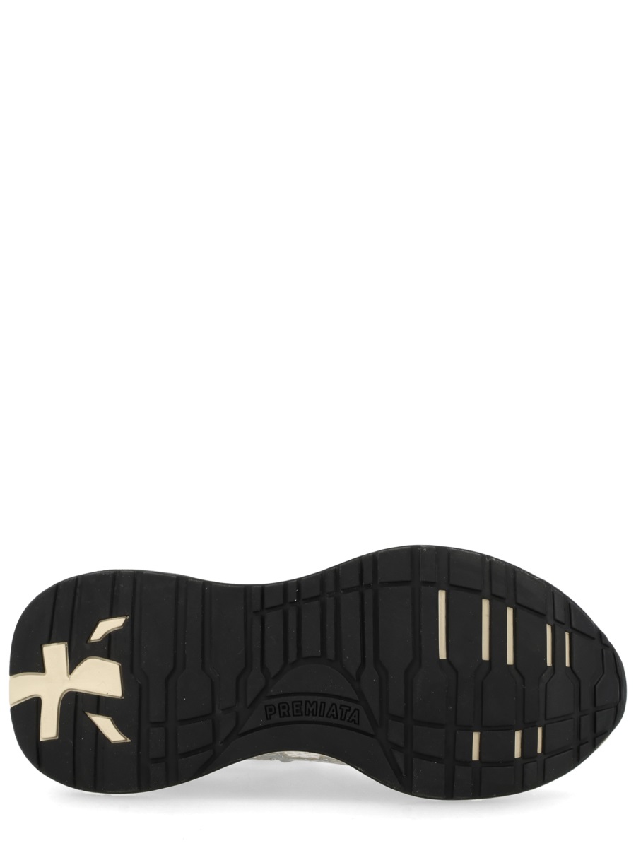 Premiata Lauryn Breathable Mesh Overlay Sneakers Neutraal