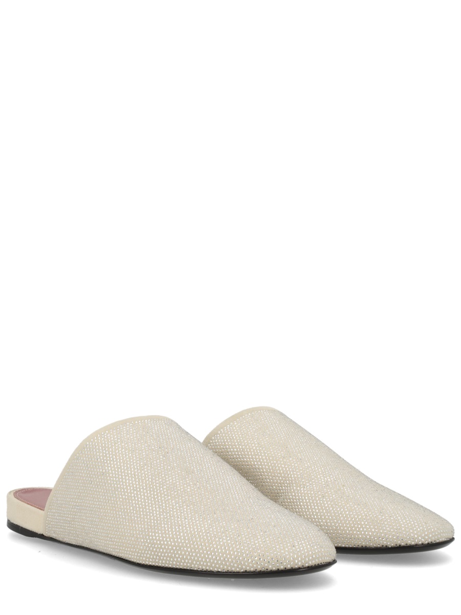 Premiata Pointed Toe Suede Slippers Grijs