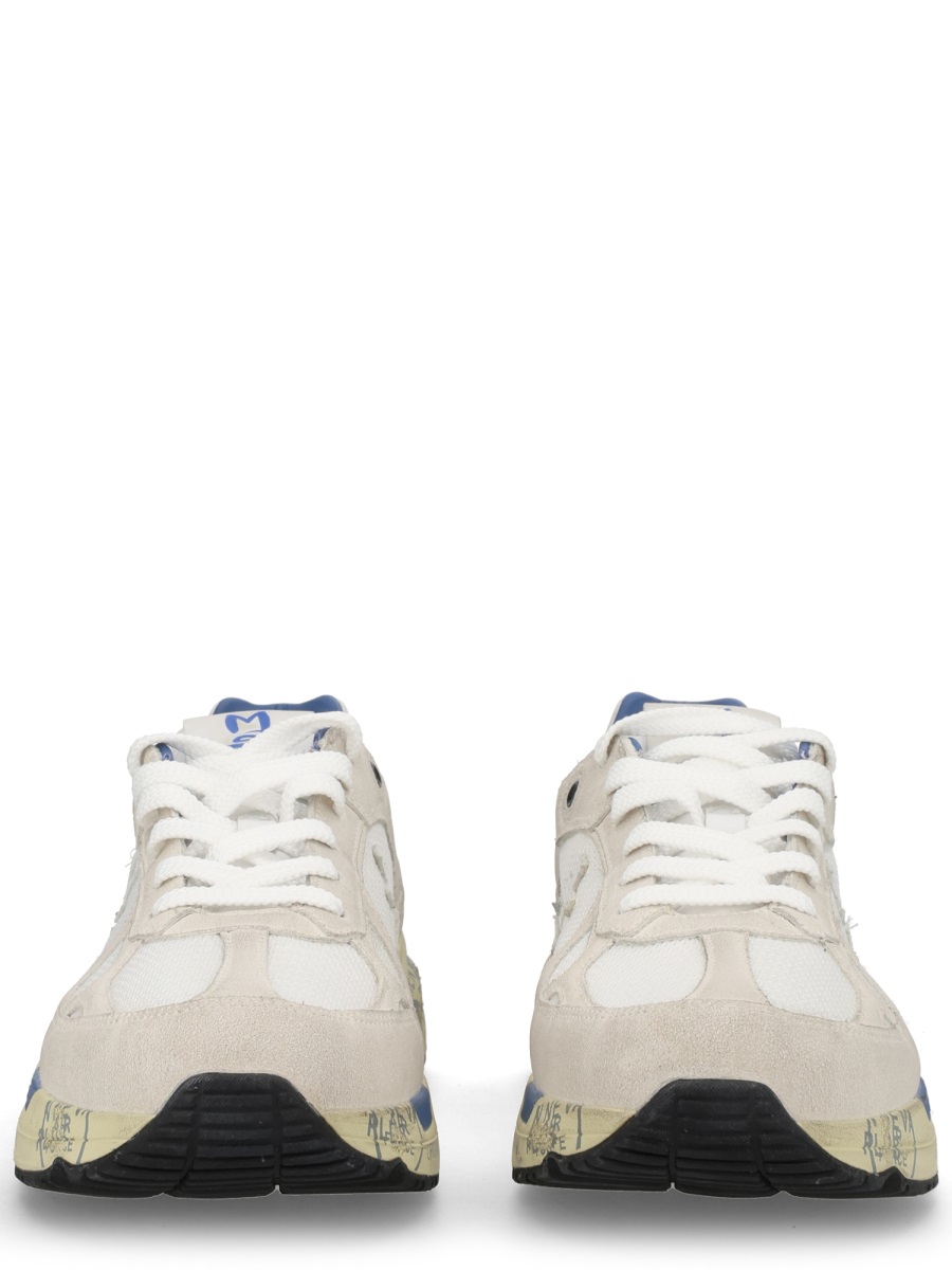 Premiata Mase 25 Mesh Suede Sneakers Grijs