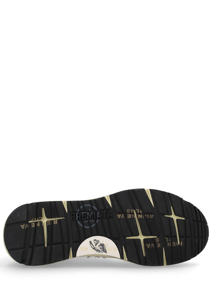 Premiata Mase 25 Mesh Suede Sneakers Grijs