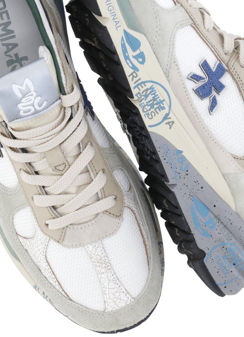 Premiata Sneakers Beige Wit