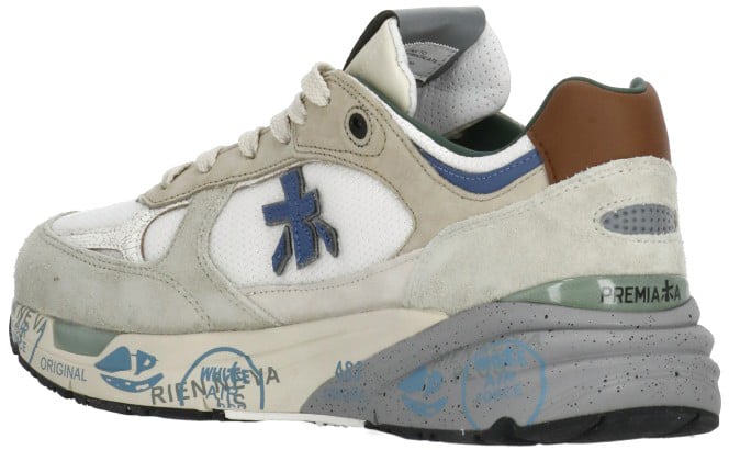 Premiata Sneakers Beige Wit