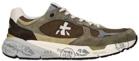 Premiata Sneakers Verde/Marrone Donkergroen