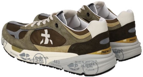 Premiata Sneakers Verde/Marrone Donkergroen