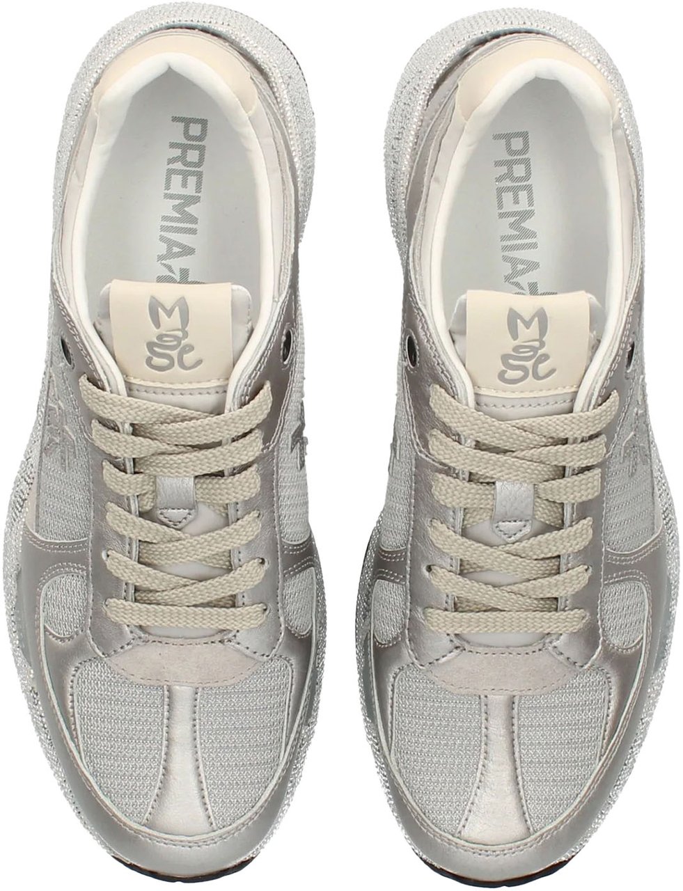 Premiata Sneakers Silver Zilver