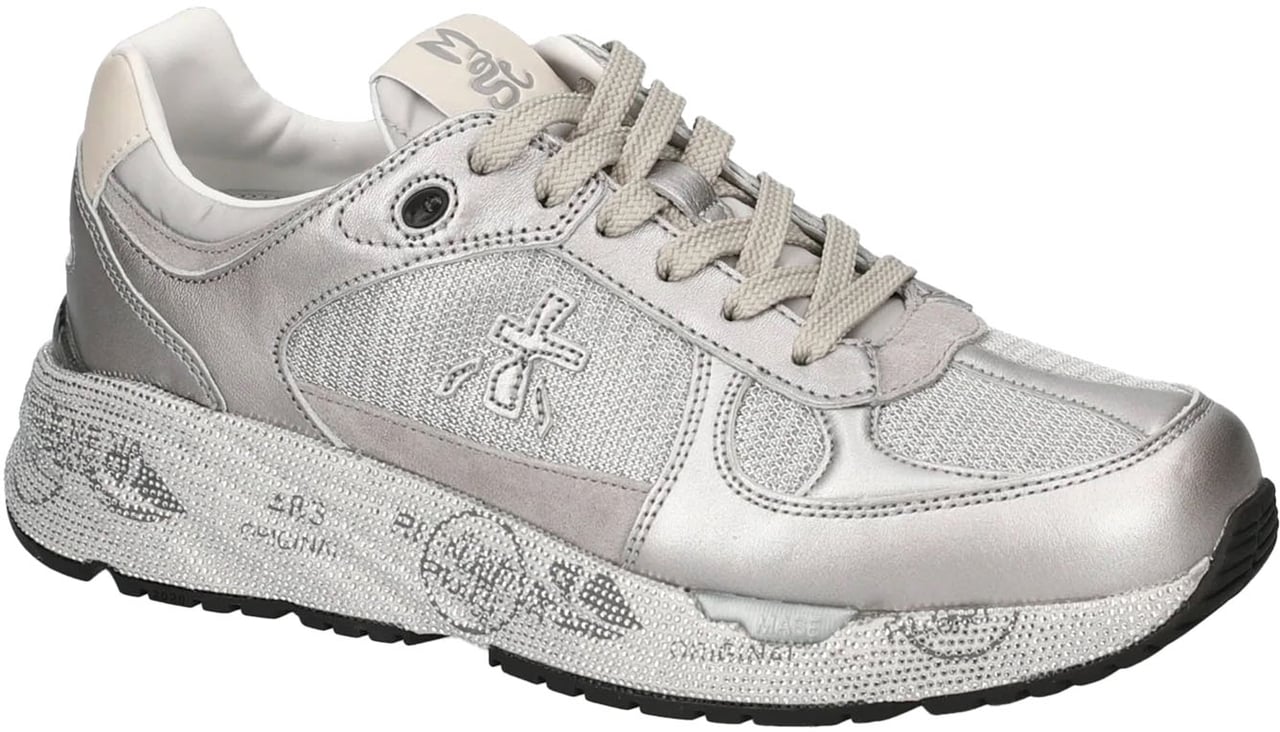 Premiata Sneakers Silver Zilver