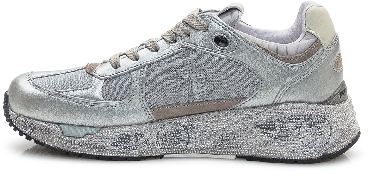 Premiata Premiata Sneakers con Suola Tempestata di Strass Zilver