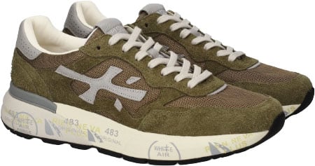 Premiata Sneakers Militare Donkergroen