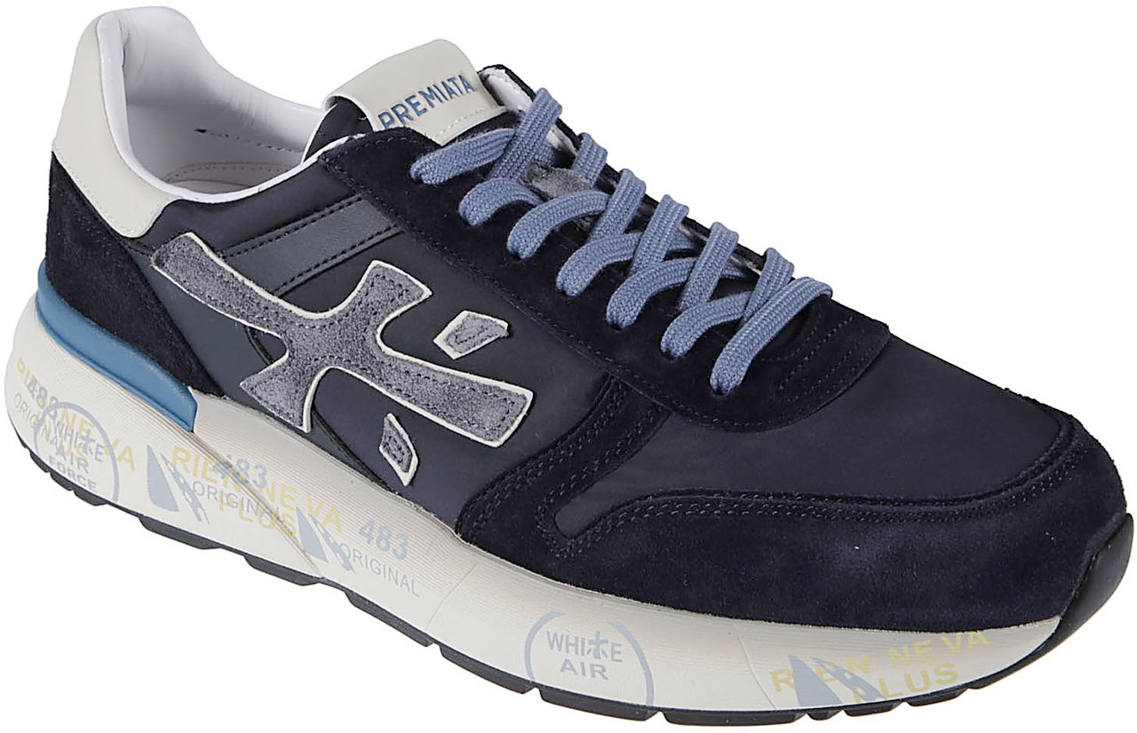 Premiata Mick Sneakers Blue Blauw