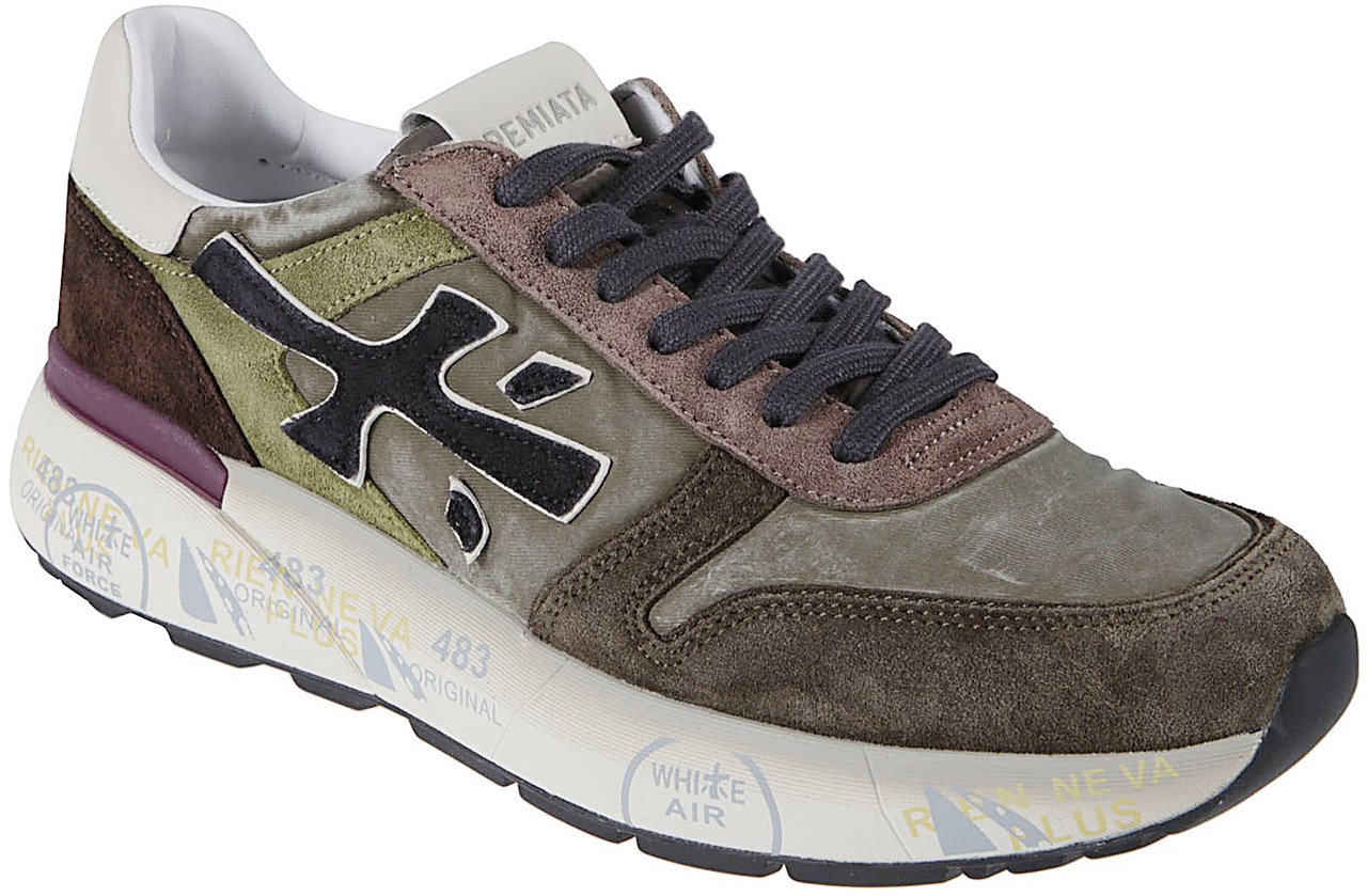Premiata Mick Sneakers Green Groen