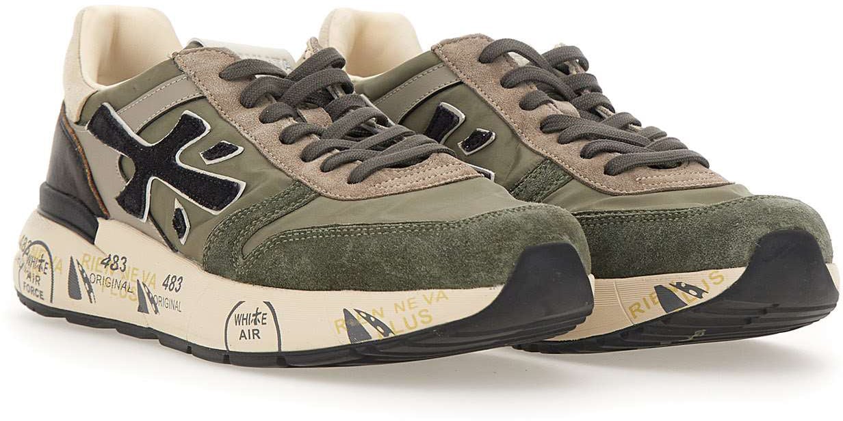 Premiata Sneakers Green Groen