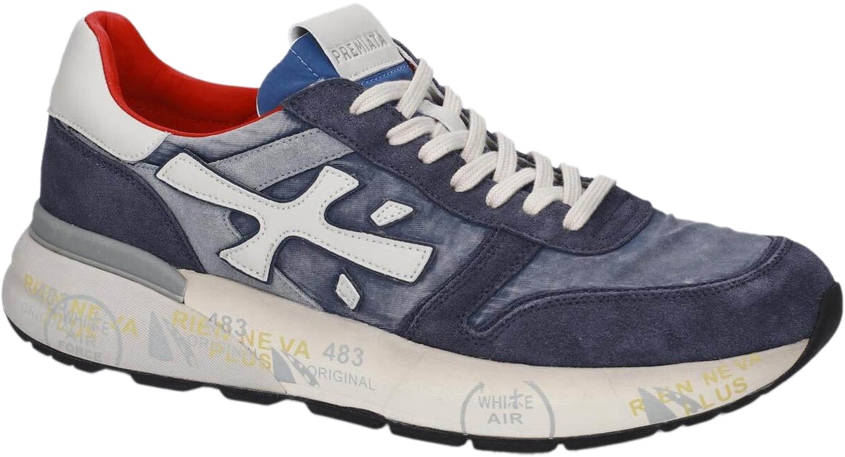 Premiata Heren Mick Blauw