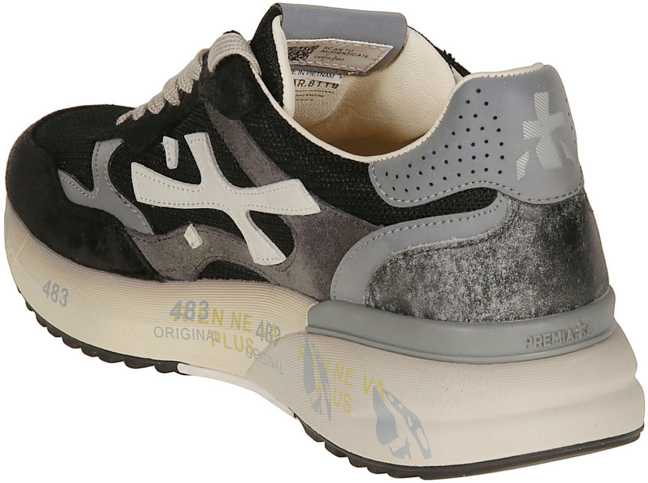 Premiata Mick 0.1 Sneakers Black Zwart