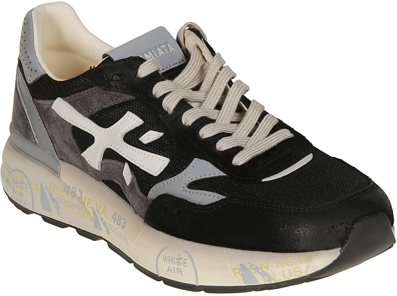 Premiata Mick 0.1 Sneakers Black Zwart