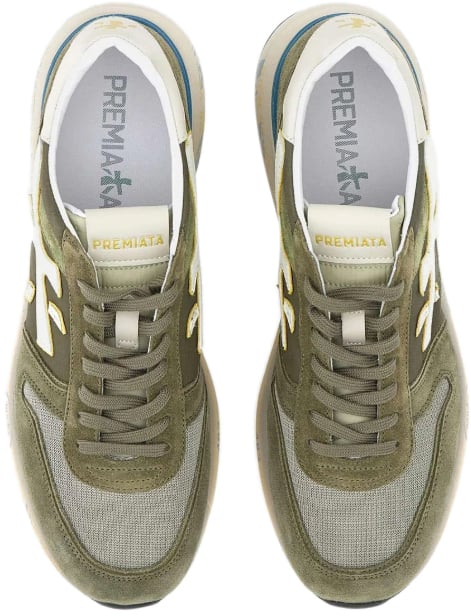 Premiata Sneakers Military Donkergroen