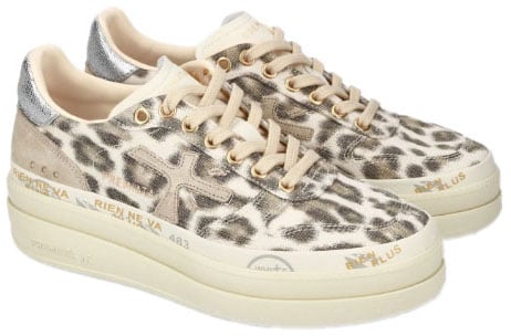 Premiata Sneakers Brown Beige