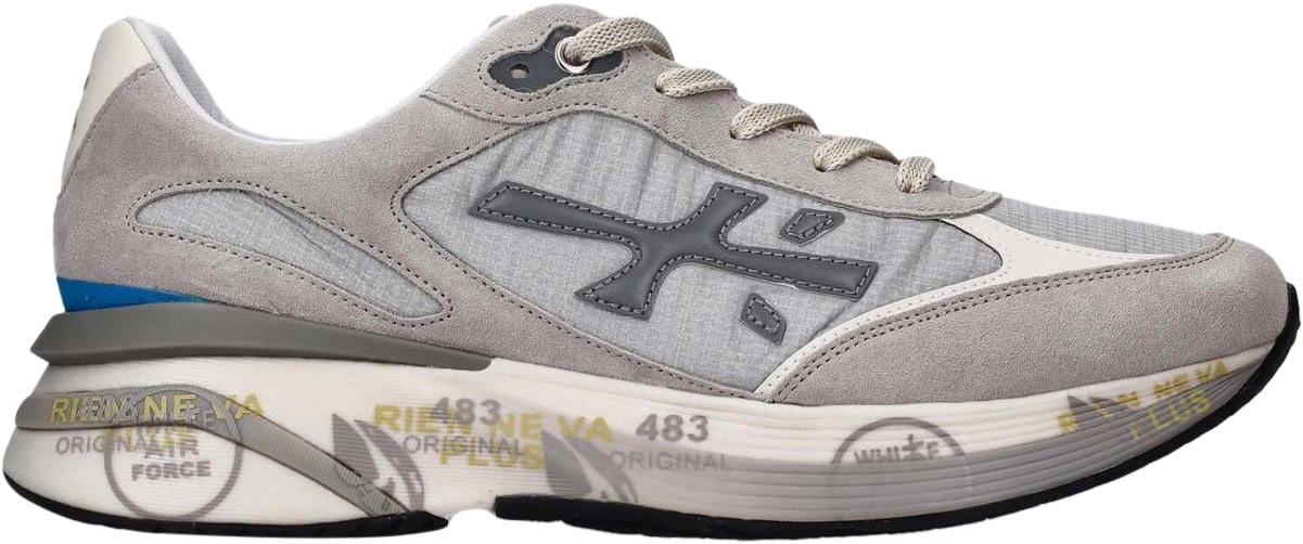 Premiata Heren Moerun Sneaker Grijs Grijs