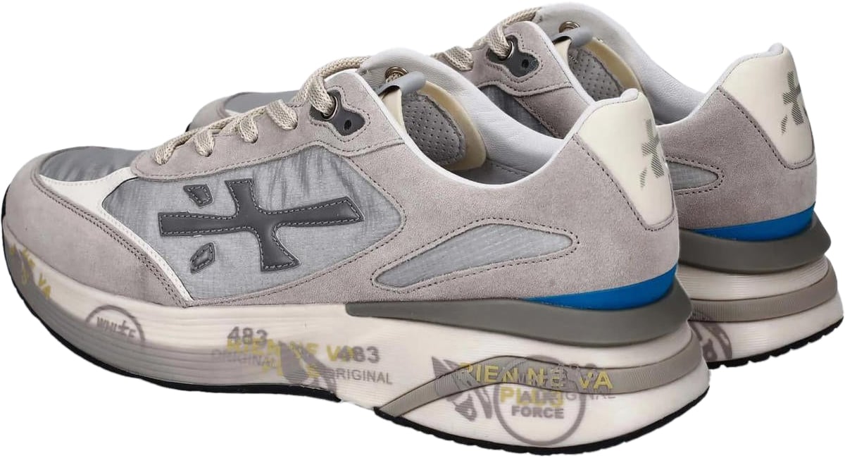 Premiata Heren Moerun Sneaker Grijs Grijs