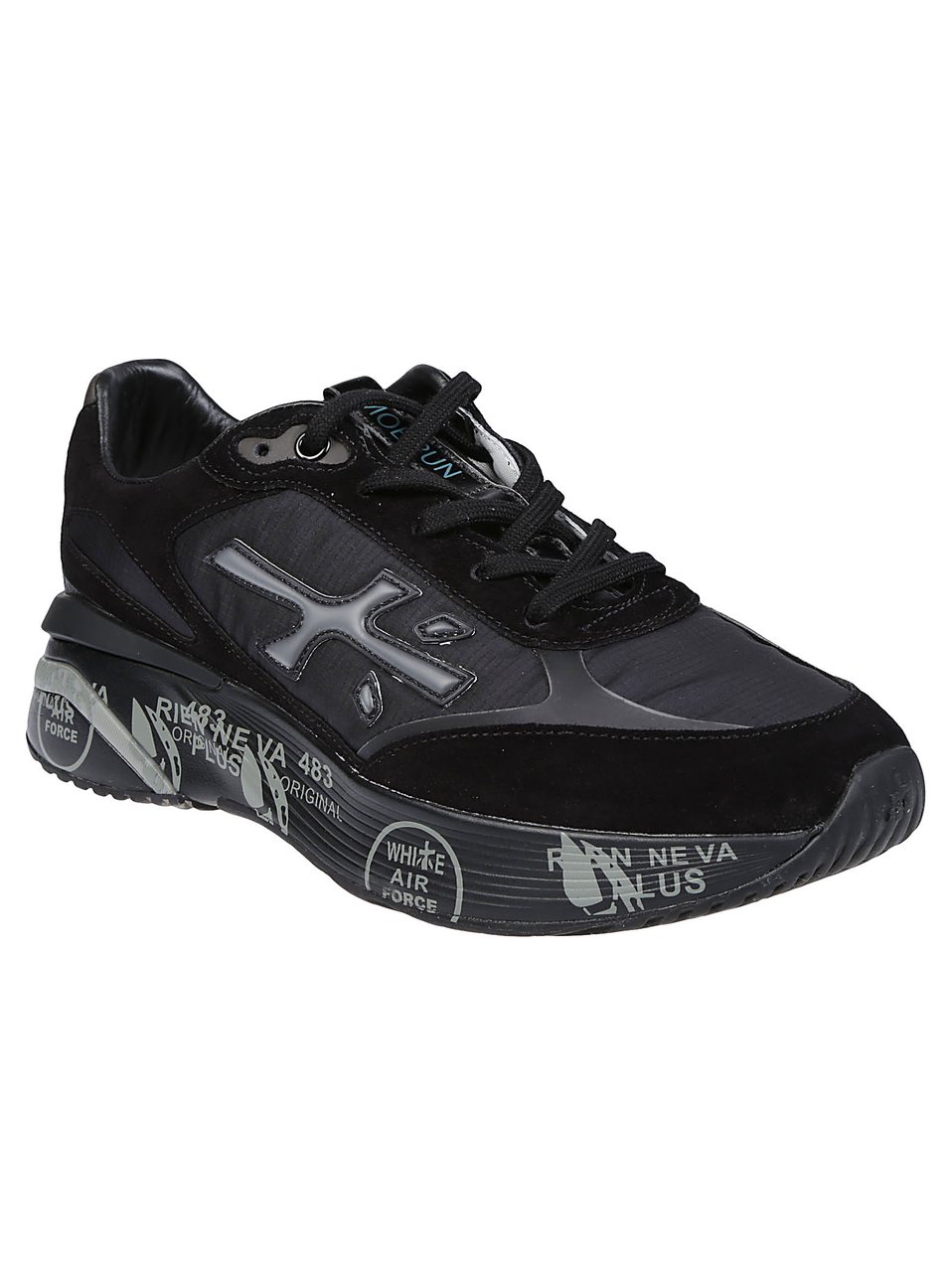 Premiata Moerun Sneakers Black Zwart