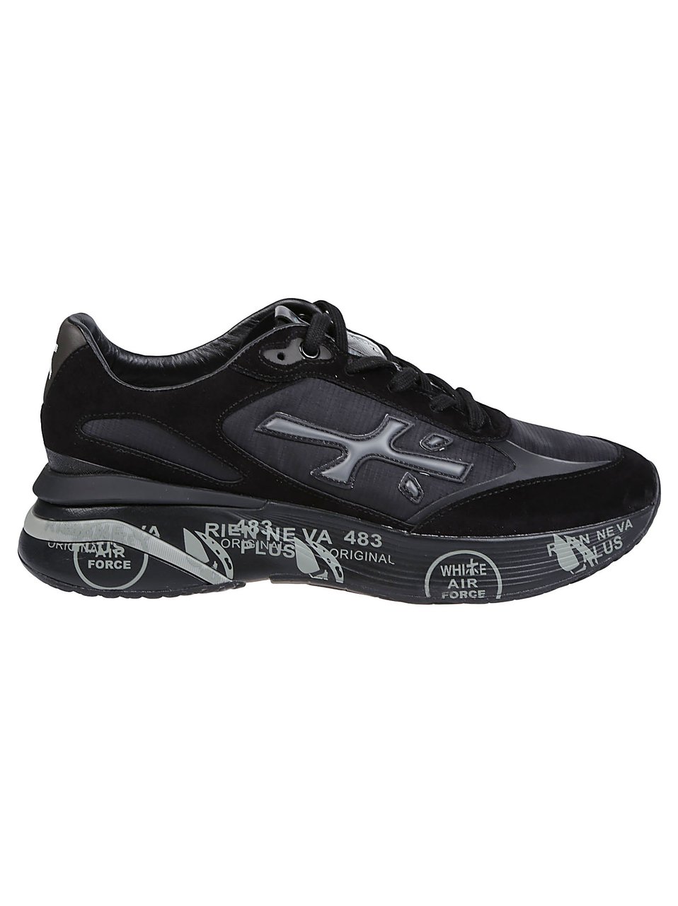 Premiata Moerun Sneakers Black Zwart