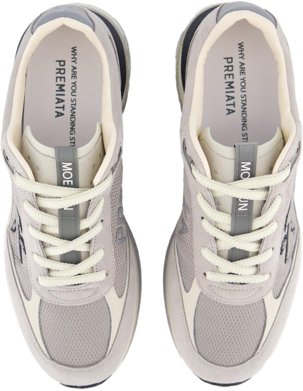 Premiata Heren Moerun Sneaker Grijs Grijs