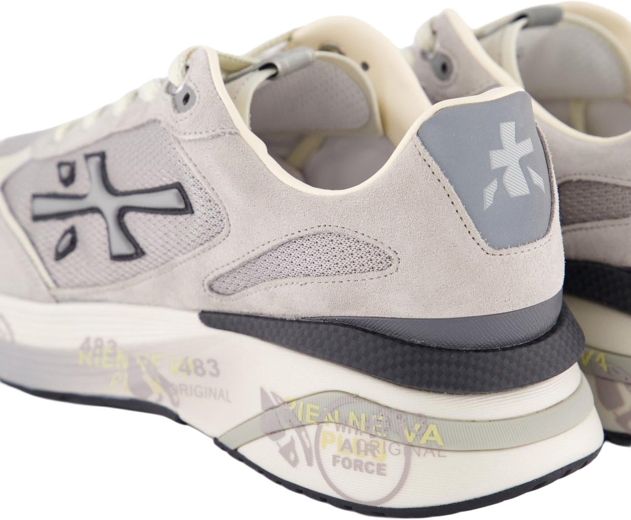 Premiata Heren Moerun Sneaker Grijs Grijs