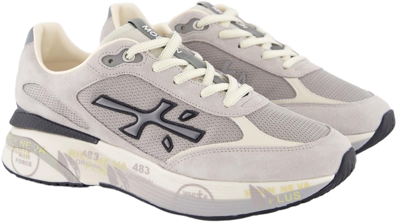 Premiata Heren Moerun Sneaker Grijs Grijs
