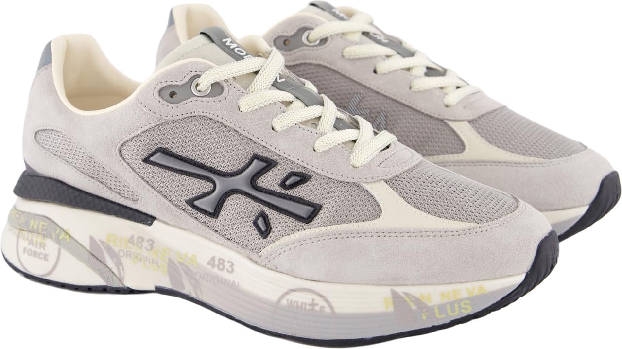Premiata Heren Moerun Sneaker Grijs Grijs