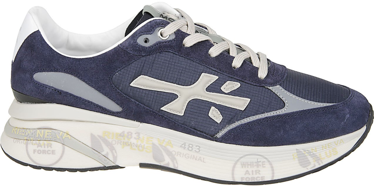 Premiata Moerun Sneakers Blue Blauw