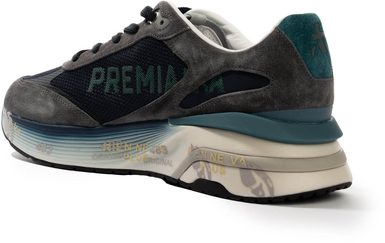 Premiata Sneakers Greyblue Blauw