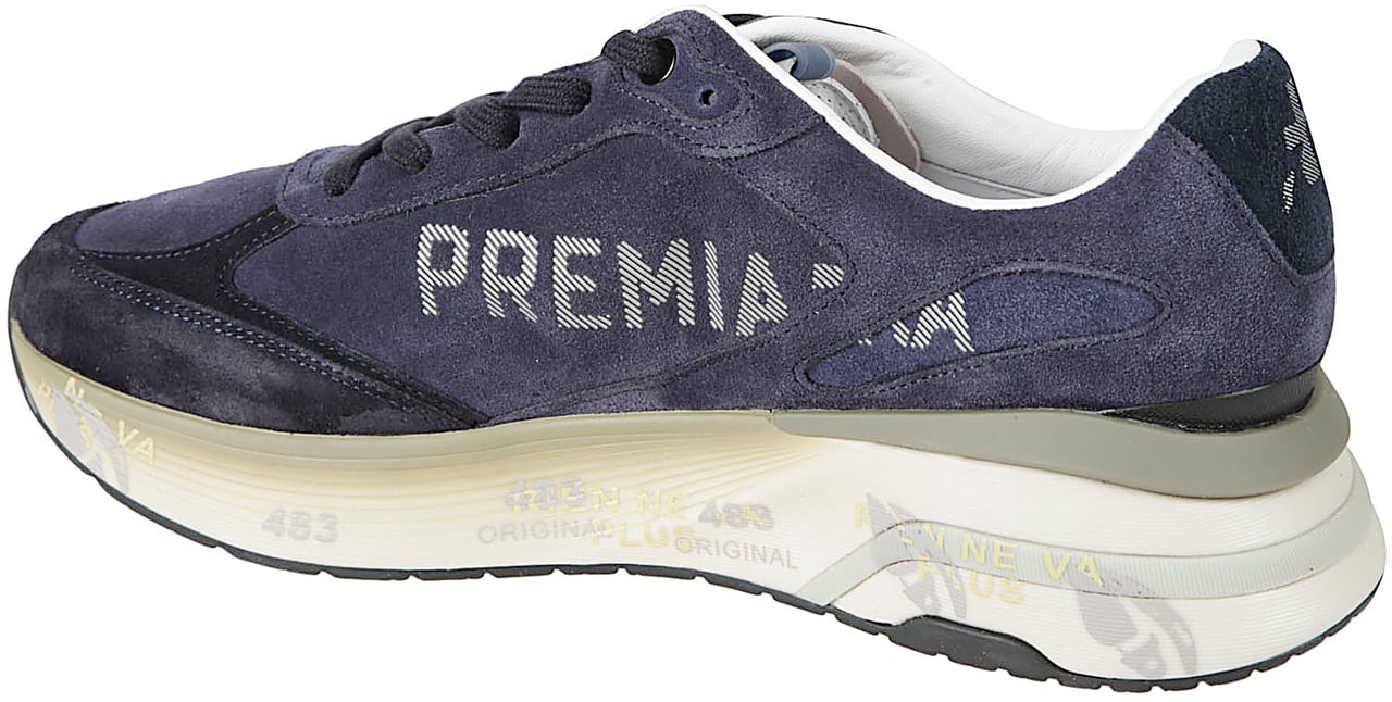 Premiata Moerun Sneakers Blue Blauw
