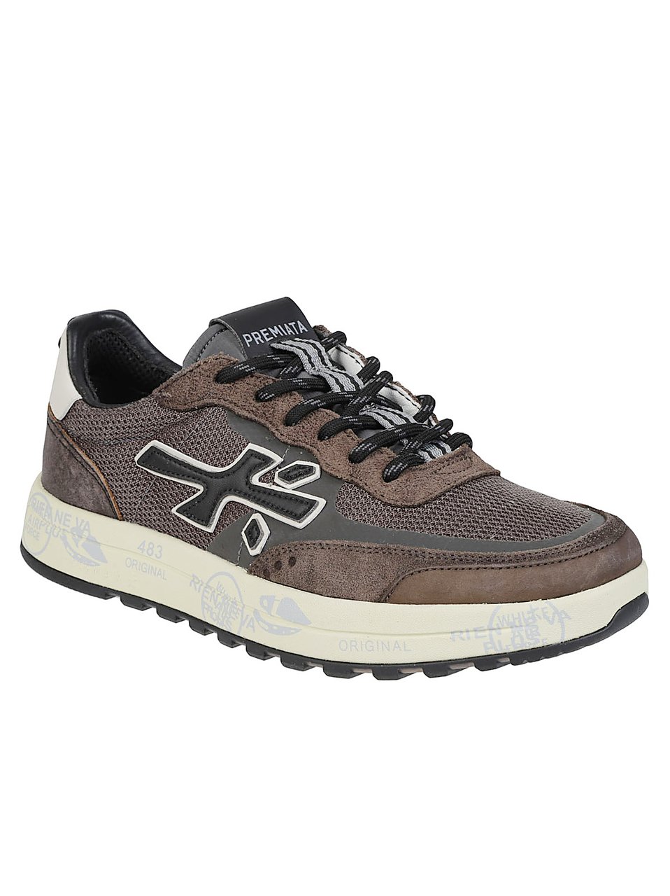 Premiata Nous Sneakers Grey Grijs
