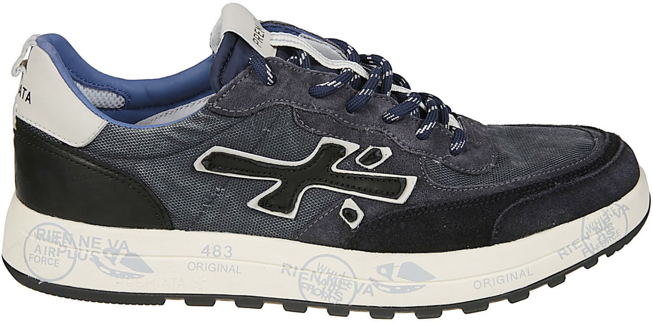 Premiata Nous Sneakers Blue Blauw