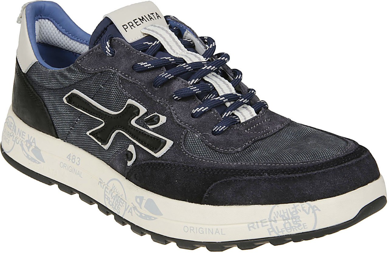 Premiata Nous Sneakers Blue Blauw