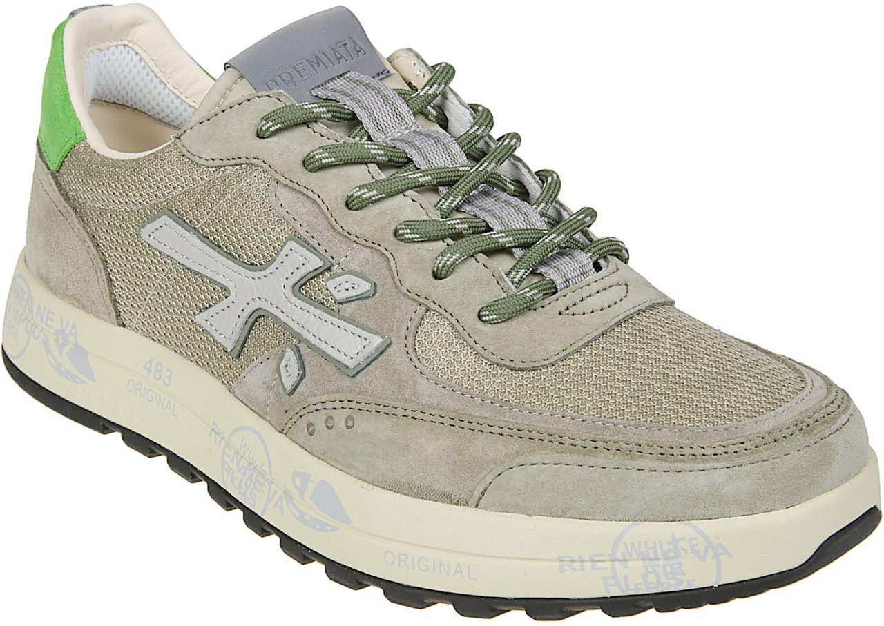 Premiata Nous Sneakers Green Groen