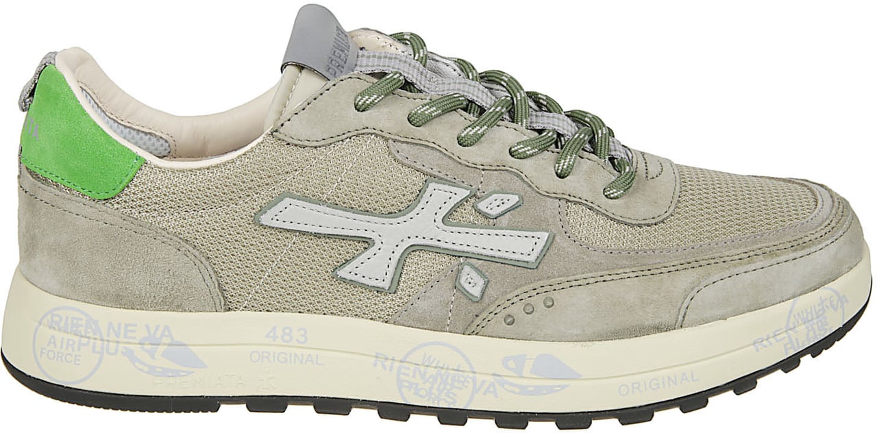 Premiata Nous Sneakers Green Groen