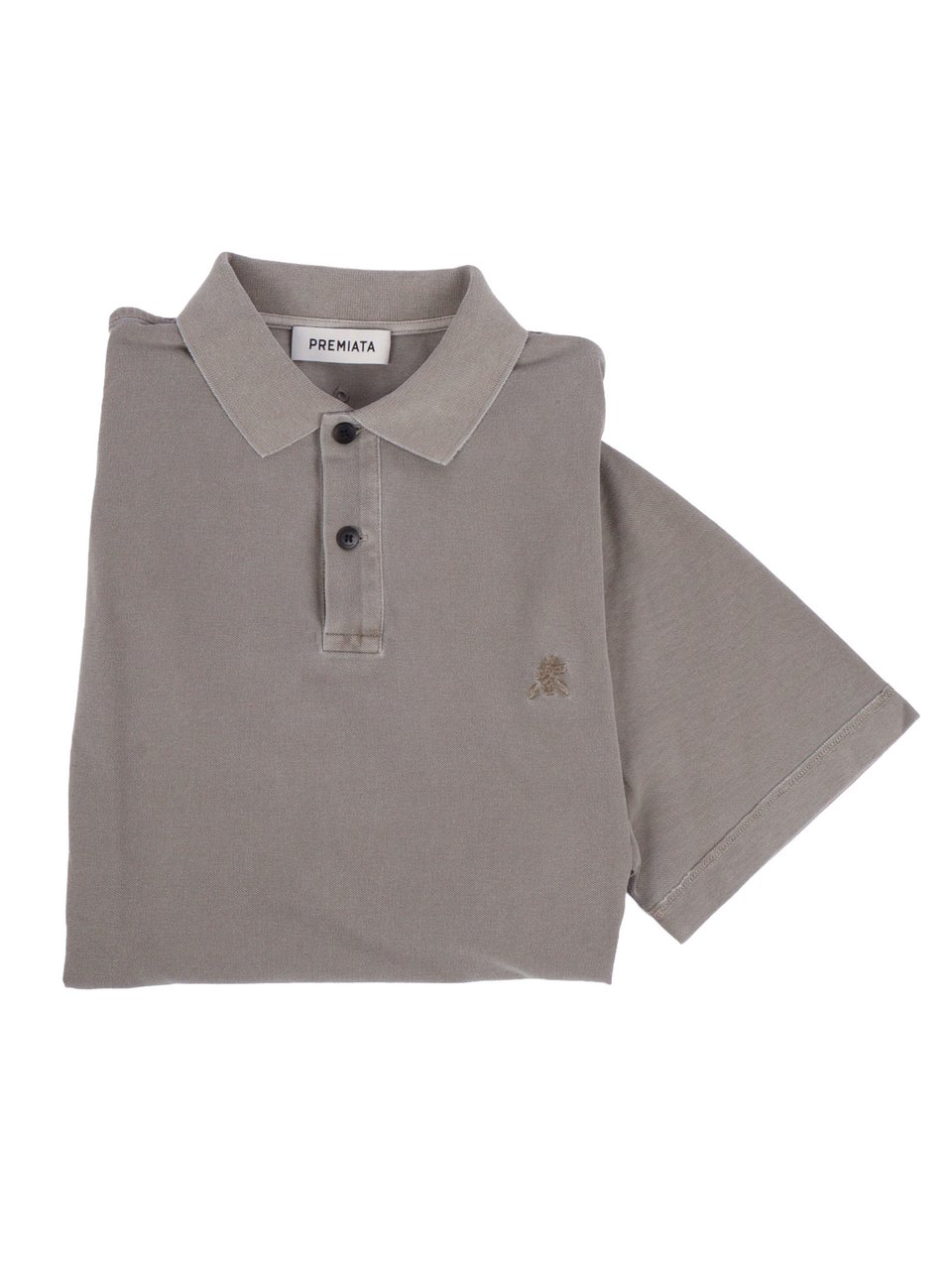 Premiata Green Jersey Dunito Polo Shirt Grijs
