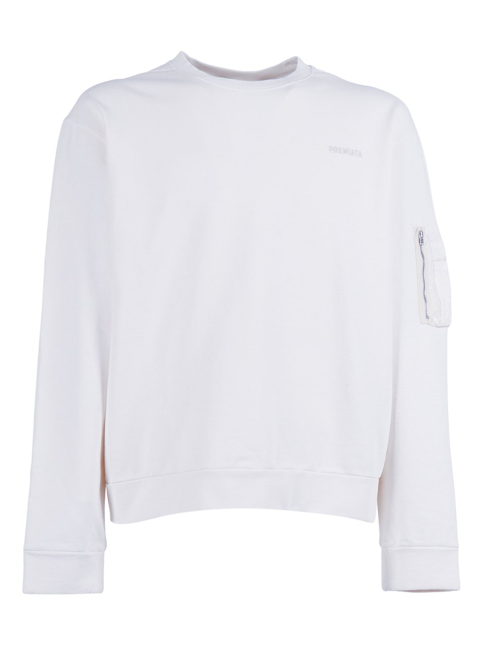 Premiata White Wulfenita Cropped Sweatshirt Wit