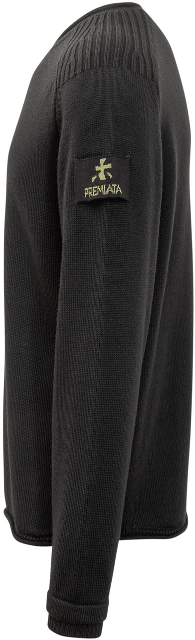 Premiata Maglione Premiata Nero in Maglia con Logo sulla Manica Zwart